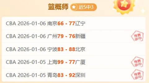 CBA19时天津先行者VS浙江方兴渡分析：专家质合推荐